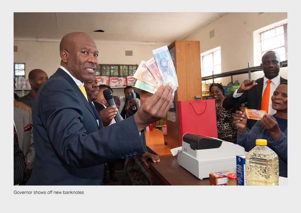 Governor shows off new banknotes