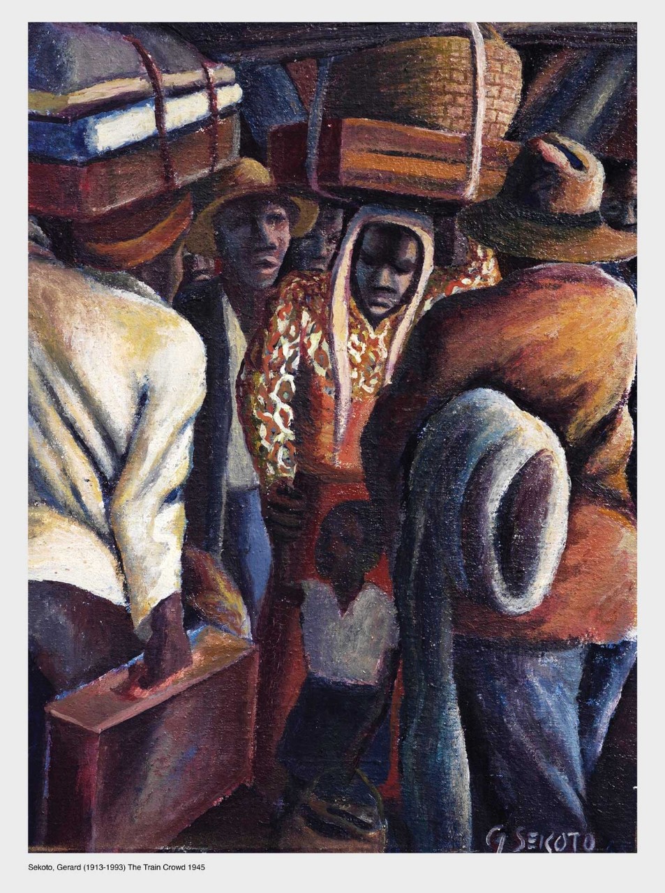 Sekoto, Gerard (1913-1993) The Train Crowd 1945