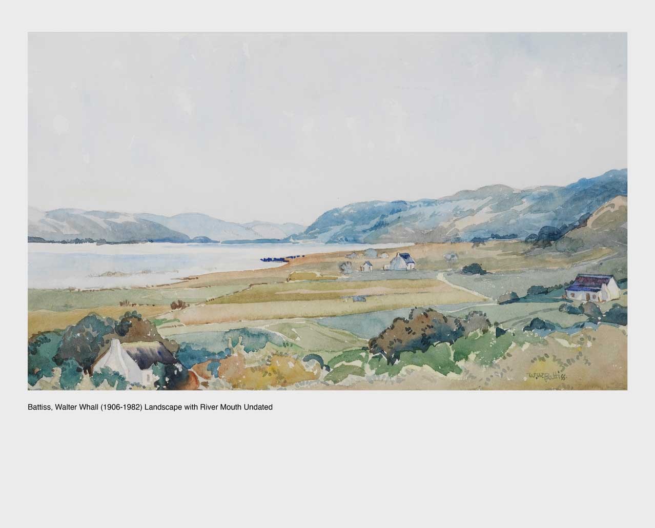 Battiss, Walter Whall (1906-1982) Landscape with River Mouth Undated