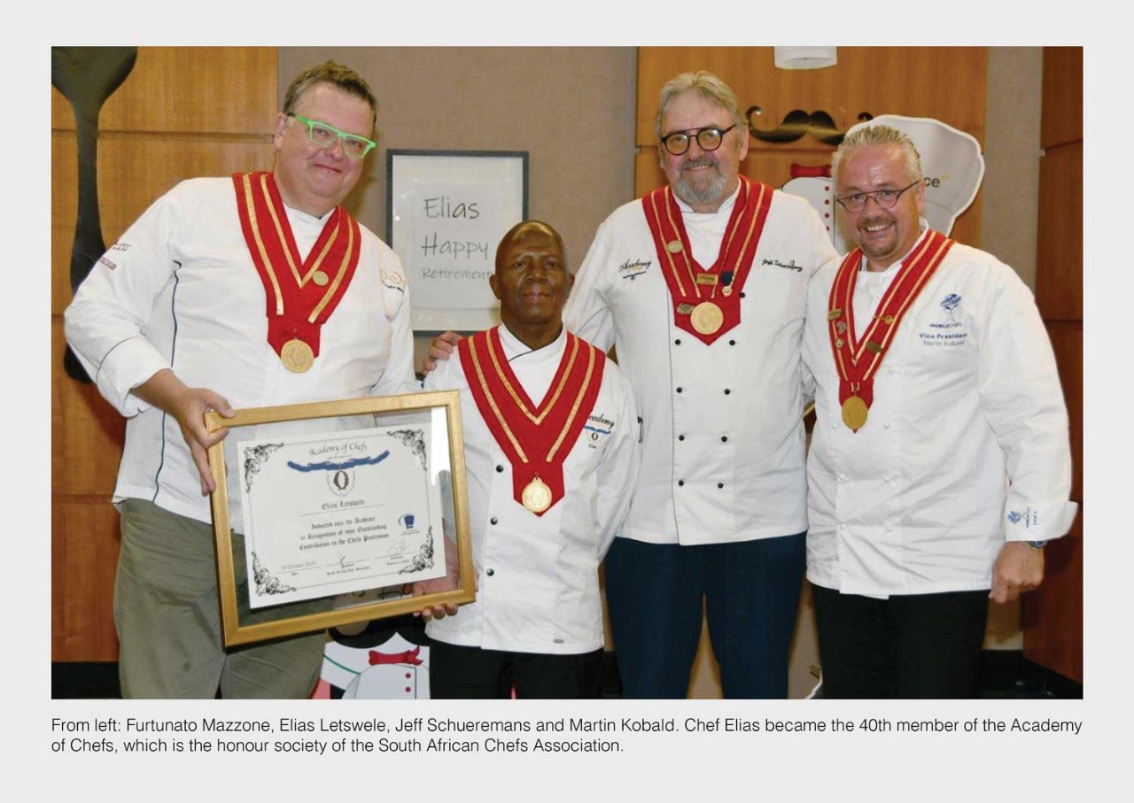 Chef Elias became the 40th member of the Academy of Chefs