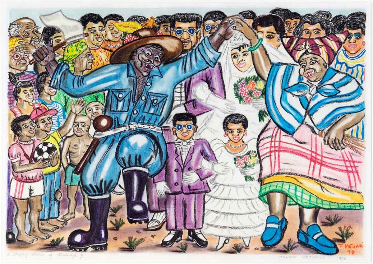 T Motswai, Happy dance of marriage, 1990