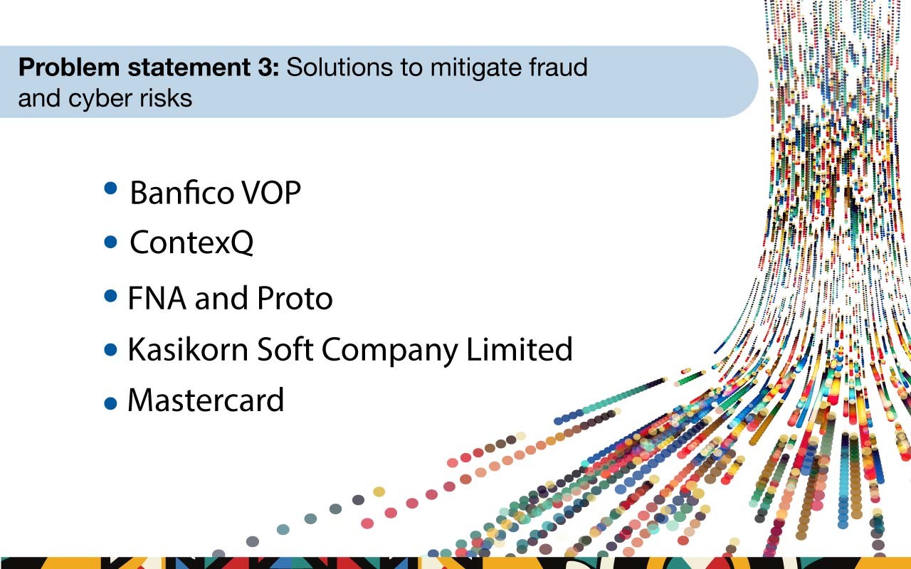 Shortlisted candidates for the G20 TechSprint for problem statement three.
