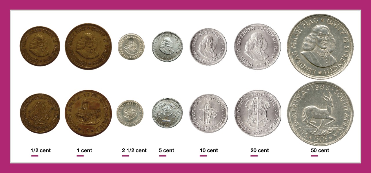 First Decimal Coin System for South Africa (1961 - 1964)